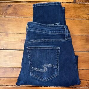 Silver Jeans Boyfriend Jeans Womens 31x29 Dark Wash Stretch Denim